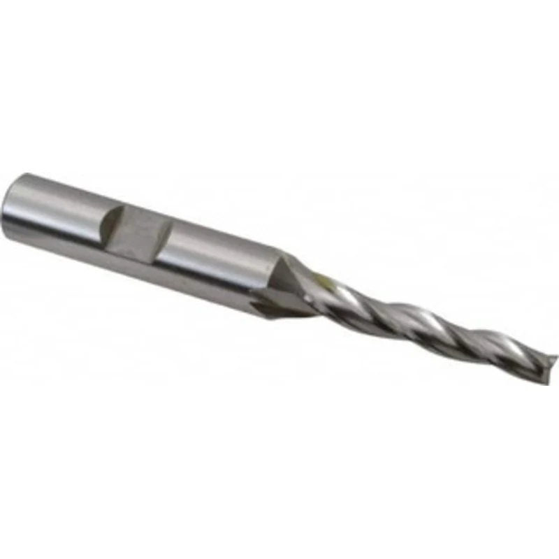 OSG 1 per Side 3/16 Small End Diam 1-1/4 LOC 3-Flute Cobalt Tapered Square End Mill Uncoated, 3/8 Shank Diam, 3-1/8 O...